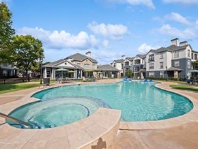 Houston apartment for rent - Community Swimming Pool and Hot Tub at Park West Apartments located in Houston, TX.