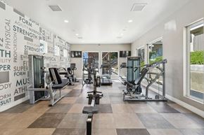 El Cajon apartment for rent - Community Fitness Center with Equipment & Window View at Forest Park Apartments in El Cajon, CA.