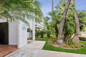 San Diego apartment for rent - Exterior Community Building and Landscape at Palmilla Apartments located in San Diego, CA.