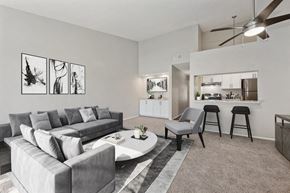 Mesa apartment for rent - Model apartment living room at Verona Park, Mesa, AZ 85210