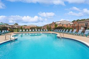 Marlborough apartment for rent - Community Swimming Pool with Pool Furniture at Heights Marlborough Apartments in Boston, MA.