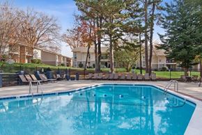 Raleigh apartment for rent - Swimming pool surrounded by lounge chairs