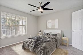Tampa apartment for rent - Model Bedroom One with Window View at Caribbean Breeze Apartments in Tampa, FL.