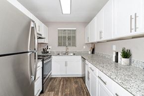 Phoenix apartment for rent - Model apartment kitchen at Array South Mountain, Phoenix