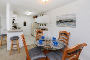 Jacksonville apartment for rent - A dining room with a table set for two.