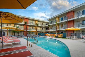 Pool lounge & canopy seating