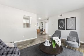 Phoenix apartment for rent - Model apartment living room at Lore South Mountain, Arizona, 85044