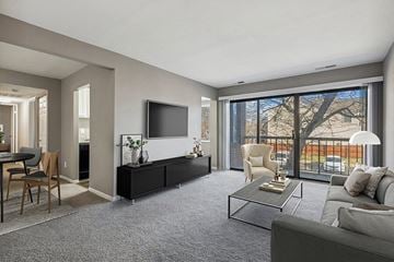 Silver Spring apartment for rent - a living room with a couch and a television