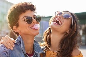Cocoa apartment for rent - Two women wearing sunglasses and blowing bubbles at Arbours at Cocoa Landing, Cocoa