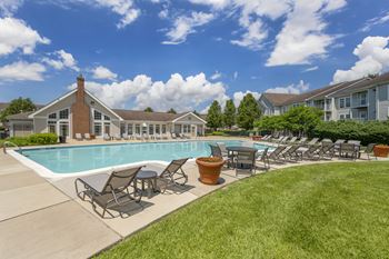 Pool with relaxing chairs