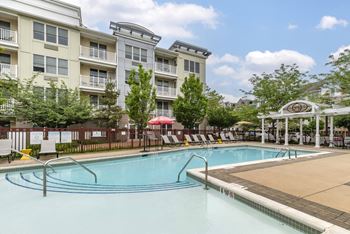 Swimming pool with wading area and sundeck