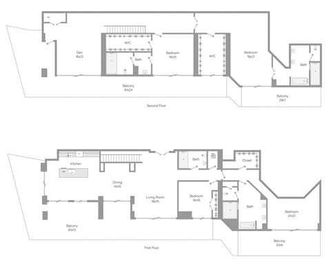 Floor plan for 4 beds, 4 baths, 4270 sqft