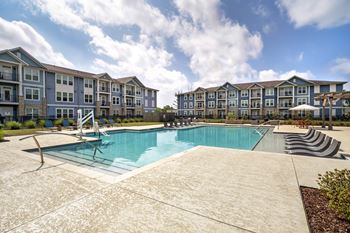 Resort-style pool with large sundeck