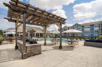 Wooden pergola
