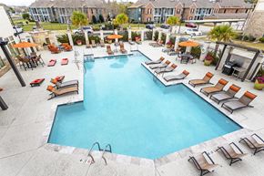 Lafayette apartment for rent - Pool view from terrace at La Veranda at Polly Lane Apartments, Lafayette