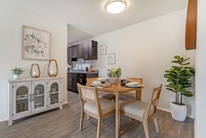 Plainsboro Township apartment for rent - a dining room with a table and chairs at Quail Ridge, Plainsboro Township, NJ