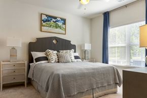 Asheville apartment for rent - Bedroom with bed at Skyland Exchange Apartments, Asheville, NC