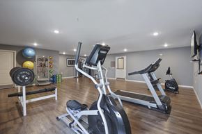 Columbus apartment for rent - the gym in the owners home is equipped with treadmills and other exercise equipment