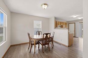 St. Clairsville apartment for rent - A dining room with a table and chairs.
