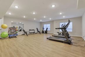 Columbus apartment for rent - the gym is equipped with treadmills and other exercise equipment