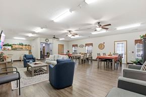 Marietta apartment for rent - A living room with a dining table and chairs.