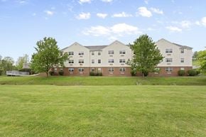 Steubenville apartment for rent - the view of our building from the field