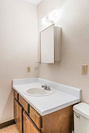 Dickson apartment for rent - a bathroom with a sink and a mirror