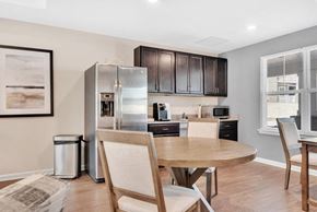 Charlotte apartment for rent - a kitchen and dining room with a table and chairs