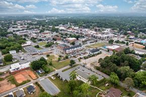 Hickory apartment for rent - arial view of the city