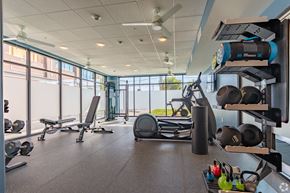 Louisville apartment for rent - Gym with Variety of Equipment's at The Yard Apartments, Kentucky, 40202