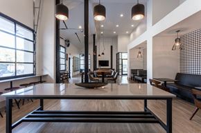 Decatur apartment for rent - a conference room with a glass table and chairs