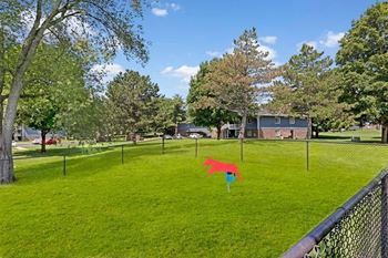 Pet-friendly community with a bark park
