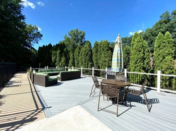Pool deck at timber ridge apartments in wyoming, mi