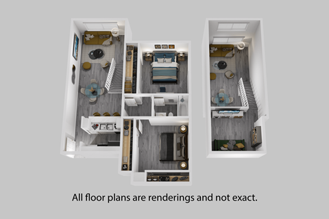 Floor plan for 2 beds, 1 bath, 830 sqft