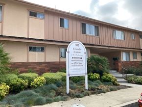 Whittier apartment for rent - a building with a sign in front of it