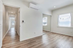 Los Angeles apartment for rent - an empty living room with white walls and wood floors