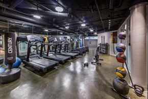 Los Angeles apartment for rent - a row of exercise equipment in a gym