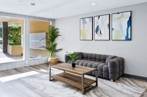 Redondo Beach apartment for rent - a living room with a couch and a coffee table