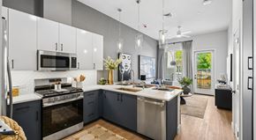 Las Vegas apartment for rent - Bria Kitchen & Living Room