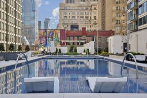 Philadelphia apartment for rent - Heated Resort-Inspired Pool with Sun Shelves