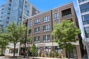 Chicago apartment for rent - a front view of the building that is named The Mondrian