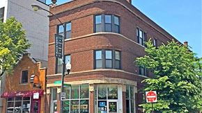 Chicago apartment for rent - a building on the corner of a city street