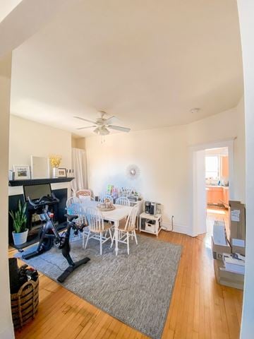 Chicago apartment for rent - A living room with a grey rug and a white table.
