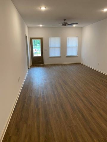 Tupelo apartment for rent - an empty living room with a hard wood floor