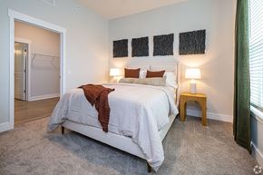 Baton Rouge apartment for rent - a bedroom with a bed and a closet
