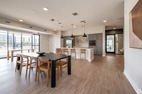 Baton Rouge apartment for rent - a kitchen and dining room with a table and chairs