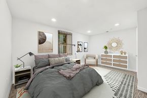 Philadelphia apartment for rent - A bedroom with a large bed and a window with a view.