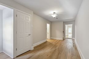 Philadelphia apartment for rent - a bedroom with hardwood floors and white walls