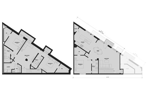 Floor plan for 3 beds, 3 baths, 2374 sqft
