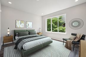 Philadelphia apartment for rent - a bedroom with a bed and a window